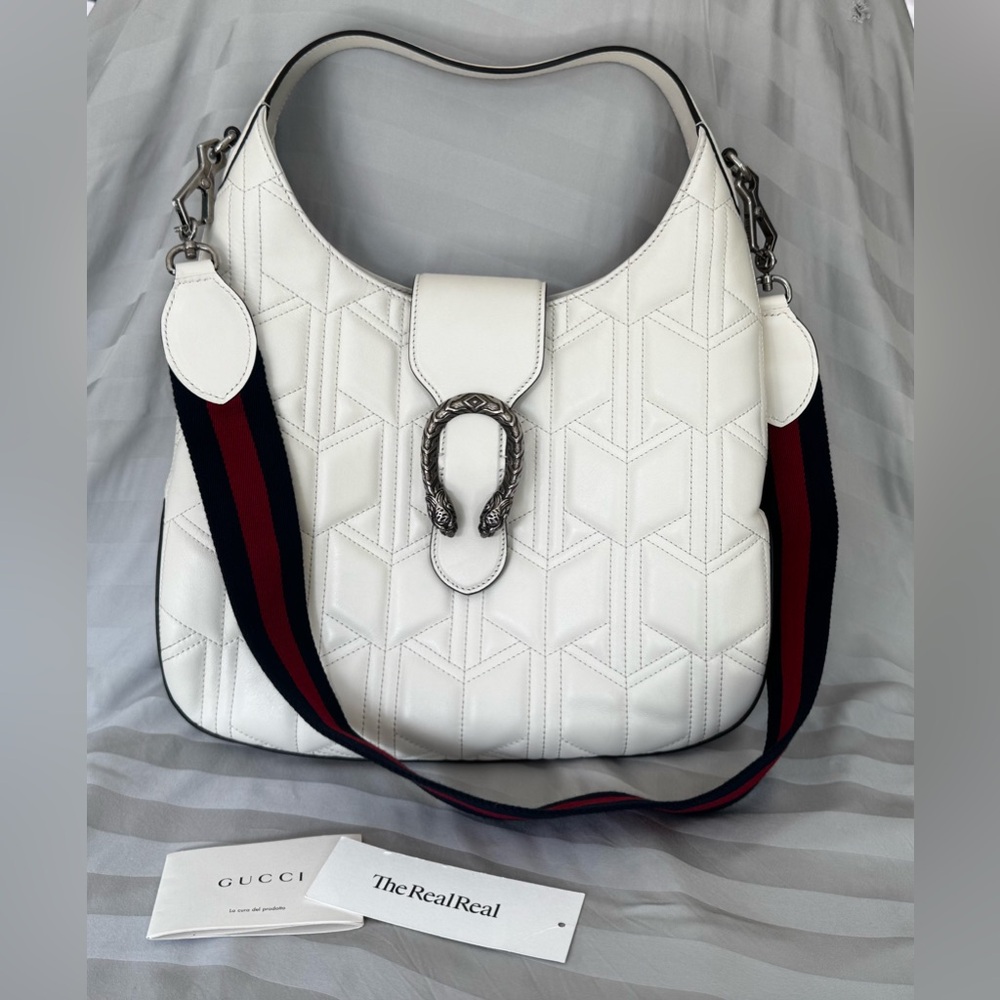 Gucci Dionysus Medium Shoulder Bag Sylvie Web w Strap Authentic Pre Owned